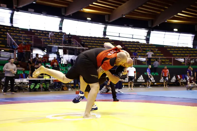 Alessandro Frezza durante un combattimento